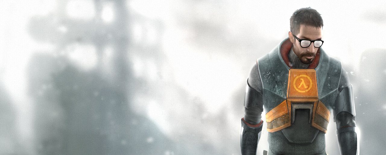 Key art for Half-Life 2 featuring Gordon Freeman