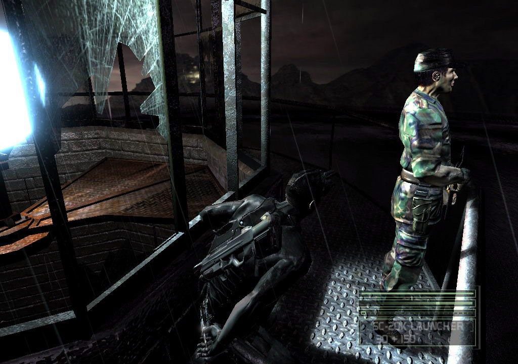Key art for Splinter Cell: Chaos Theory featuring Sam Fisher