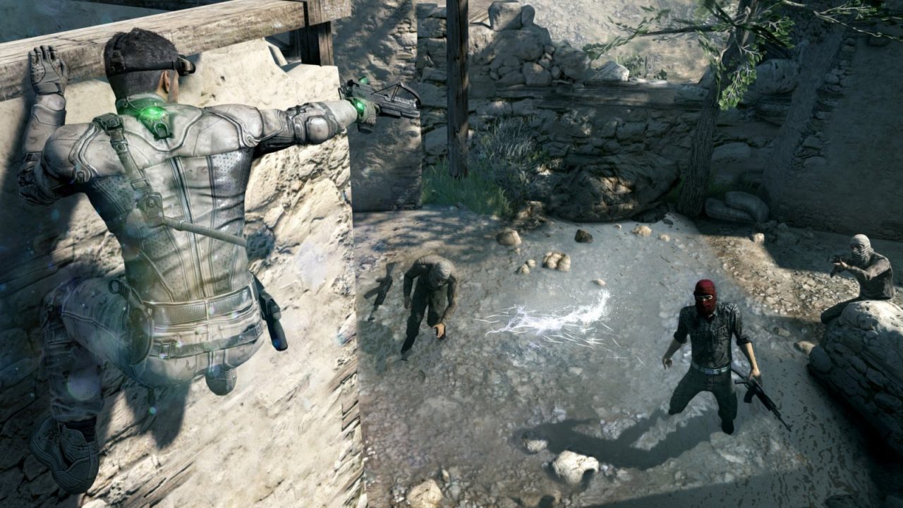 Key art for Splinter Cell Blacklist featuring Sam Fisher